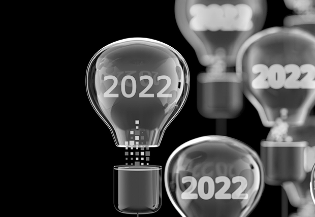 light bulbs with 2022 written on them